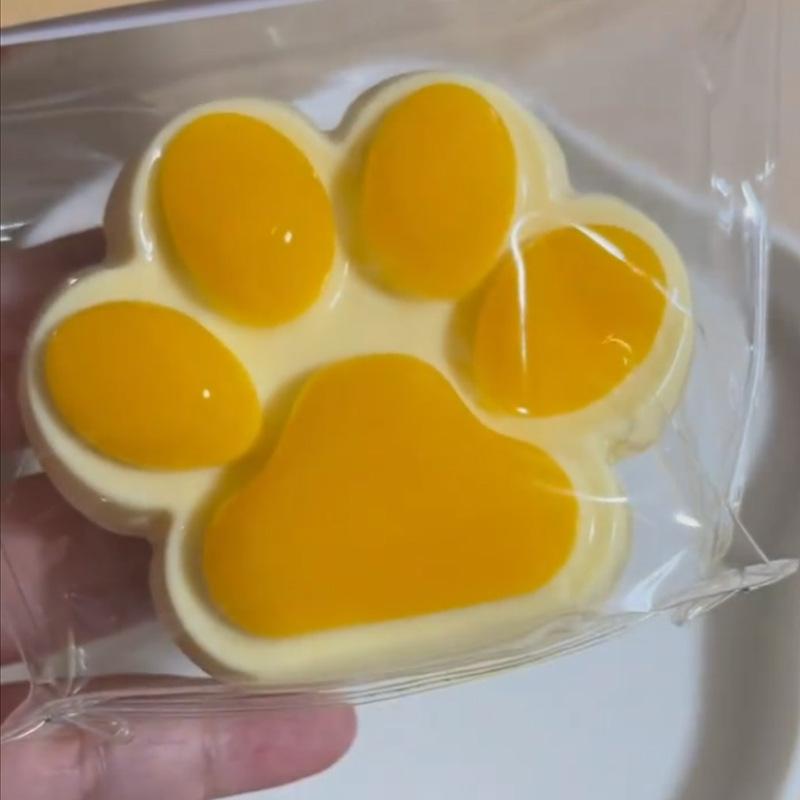 *1Pc Cute Cat Paw Squeeze Toy Soft Sticky Decompressing Stress Relief Slow Rebound Jelly Pinch Toy For Kids Adults Squishy Toy