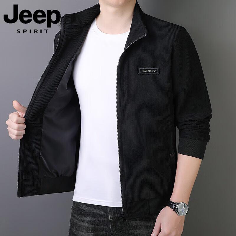 JEEP SPIRIT Men s Spring Autumn Corduroy Stand Collar Jacket L