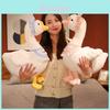 White Goose Plush Toy Set With Dress Up Costumes For Children And Kids