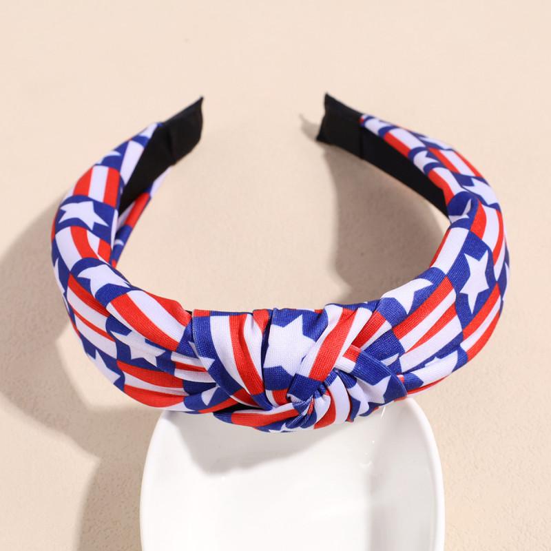 

USA Independence Day Flag Print Headband for Women And Girls - Party Holiday Performance Hair Accessory