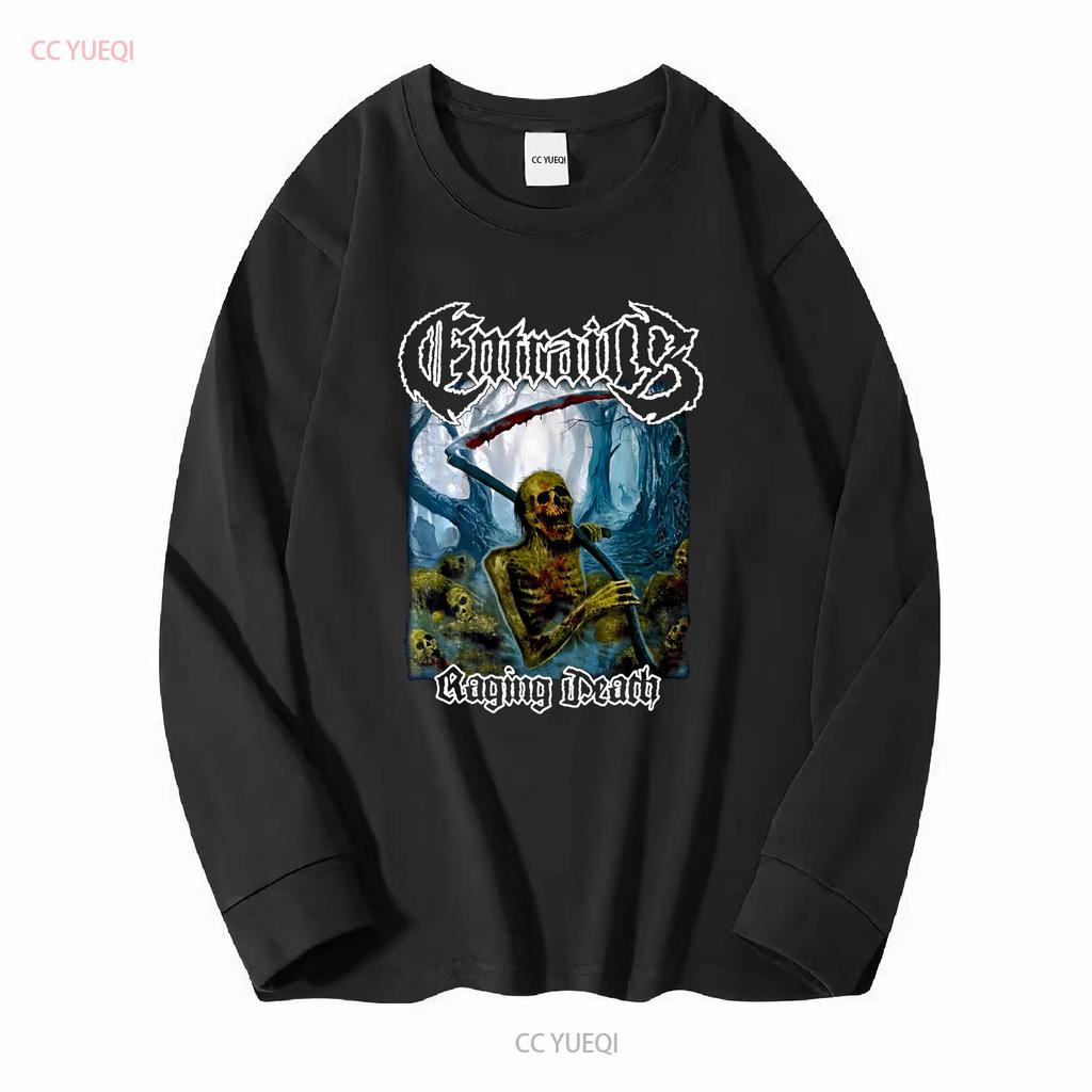 ENTRAILS Raging Death Cotton Classic T Shirt All Sizes BO324 Vintage Washed Versatile Soft Graphic Homme Slightly Unisex
