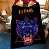 Coperta a Quadri Throw Music D-Def L-Leppard Adatta per Divani Letti Uffici Viaggi, Sedie da Campeggio