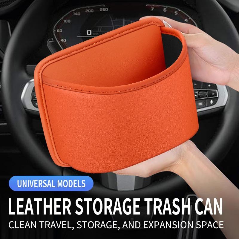 1PC car trash can portable door side hanging garbage box multi-function car trash can storage box storage