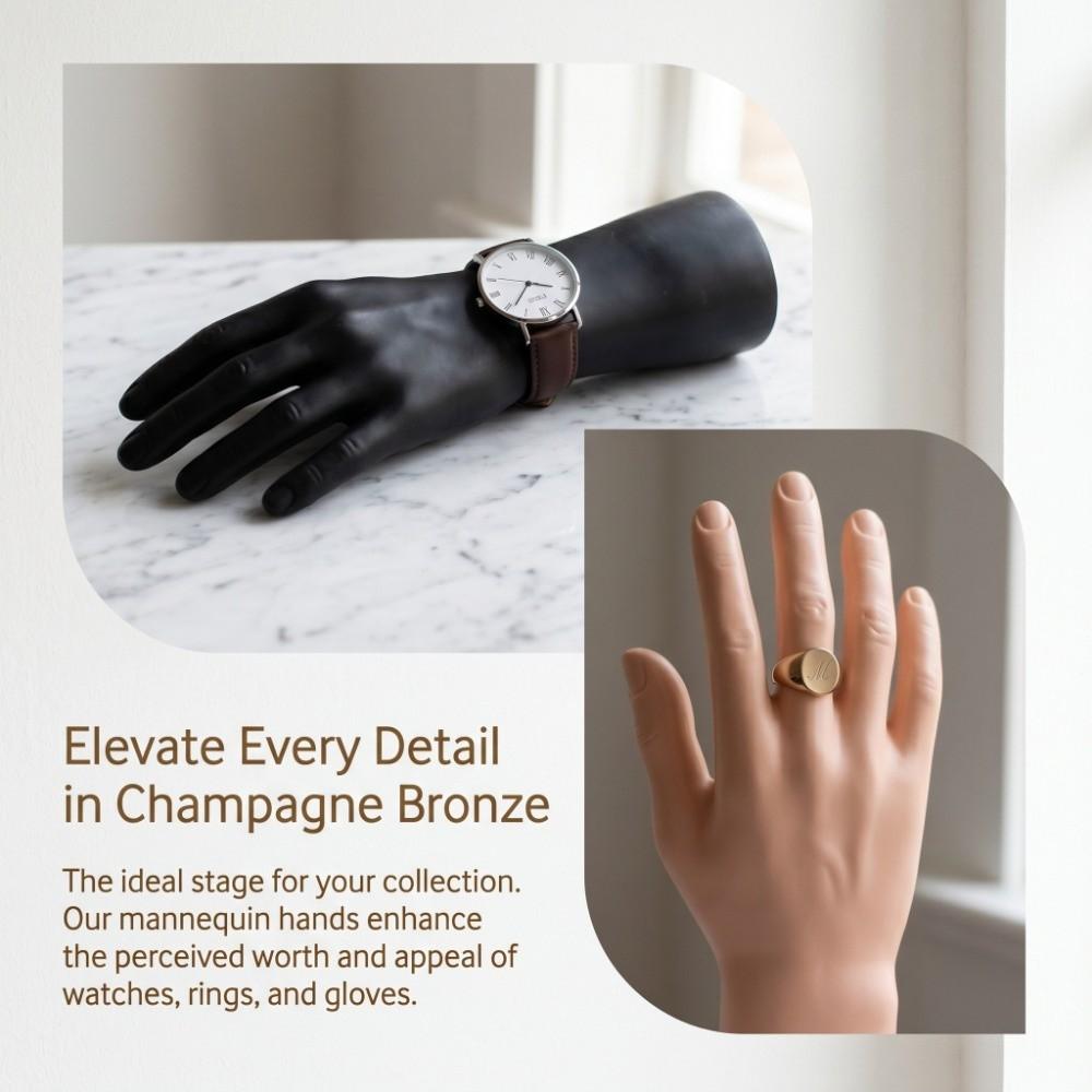 Stehende Schaufensterpuppenhand Realistische Ring-Display-Requisite Hand-Display-Ständer Schaufensterdekoration