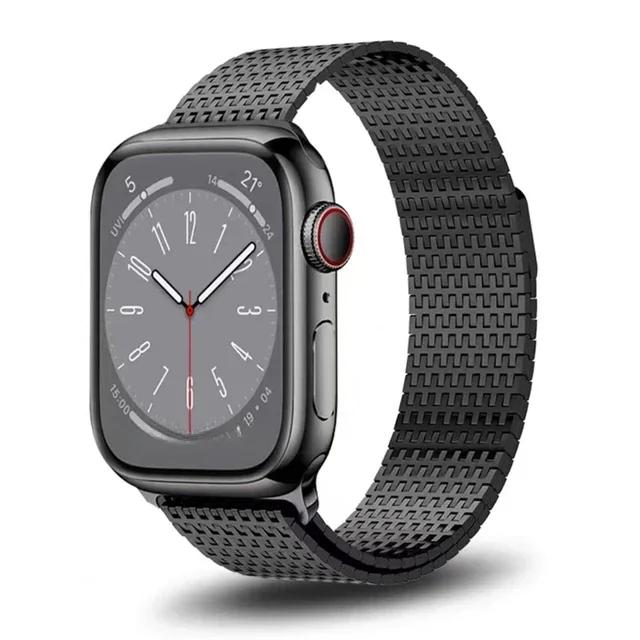 Luxury Magnetic Strap for Apple Watch 11 10 9 8 Band Ultra 3 2 49mm 46 44 45mm Titanium Color Bracelet for iWatch 7 se 6 40 41mm