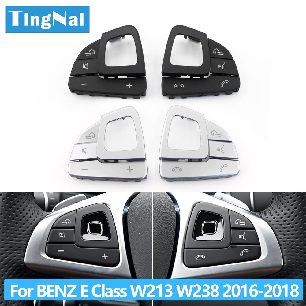 Multifunktions-Lenkrad-Schalter-Knopfabdeckung Links Rechts Lautstärkeregelung für Mercedes Benz E-Klasse W213 Limousine W238 Coupe