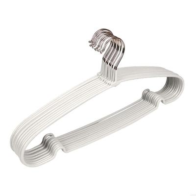 62KD Plastic Clothes Hangers Nonslip Shoulders Protect Clothes Storage Solution