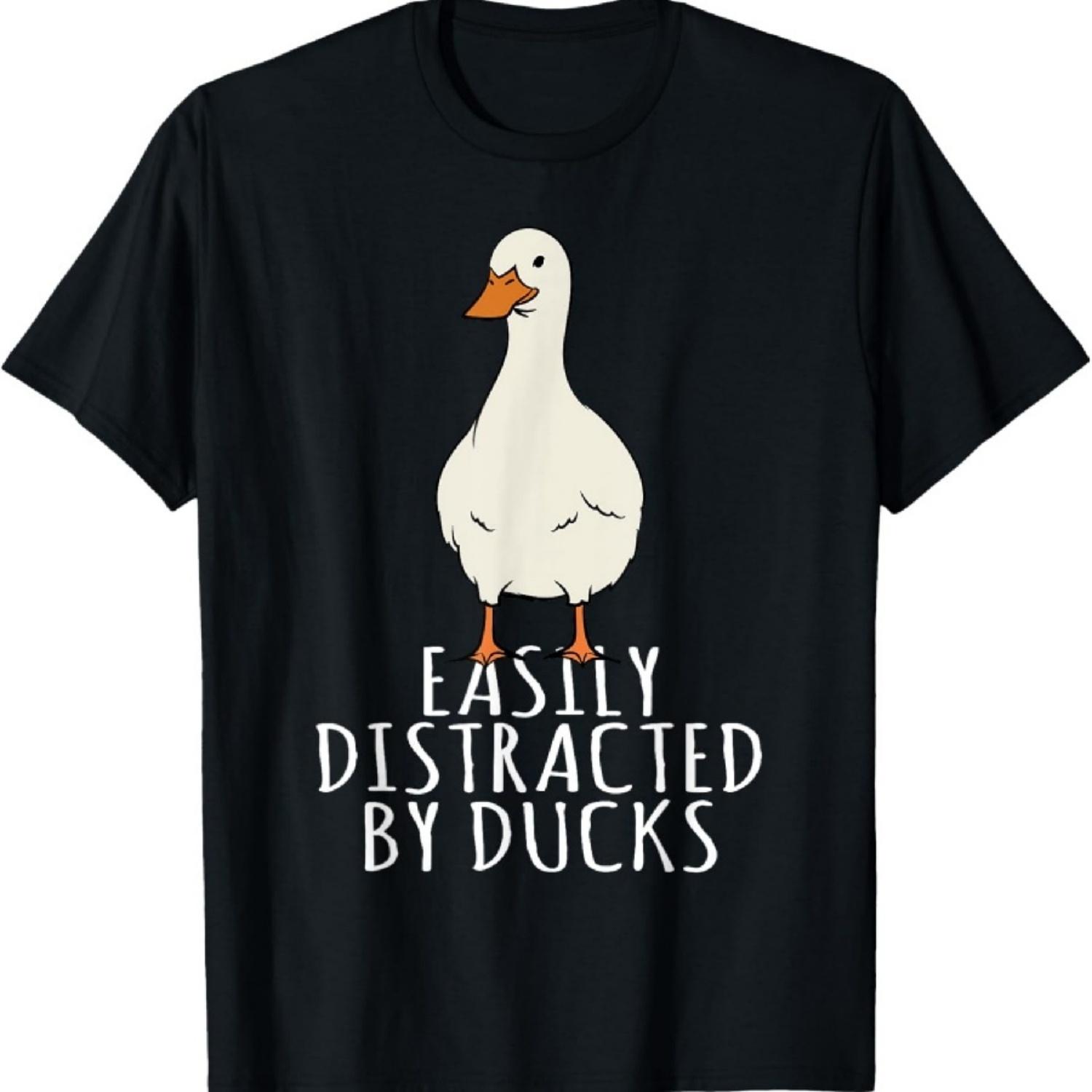

Duck - Easily Distracted By Ducks T-Shirt XXXXXL чёрный