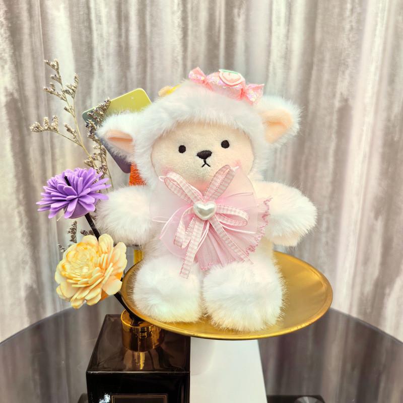 Animal Plush Keyring With Long Plush Material For Teen Girl Backpack Charm