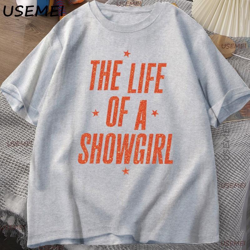 The Life Of A Showgirl Tshirt Unisex Unisex Concert Music T Shirt Casual Cotton Short Sleeve Round Neck Tshirt Unisexs Clothing