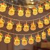 1.5M 10Led Christmas Light String Snowman Santa Cluas Xmas Tree Lamp String Hanging Ornaments Pendants Merry Christmas Decor