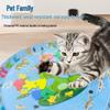 Cartoon Round Inflatable PVC Ice Pad for Cats & Dogs - Scratch-Resistant, Water-Injectable & Thickened