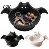 Party Snack Server Halloween Bat Shaped Storage Bowl, Cute Candy Tray, Spooky Home Seasonal Ornament Tabletop Ornament, Multifunctional Decorative