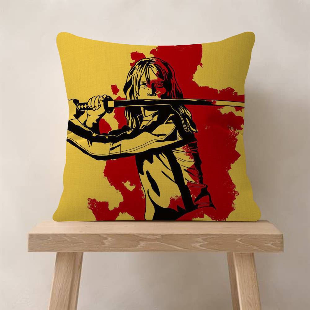 Klassieke Film KKill Bill Kussen Anime Kussen Bank Bed Hoofdkussenhoes Kussenhoes 45x45 cm Mode