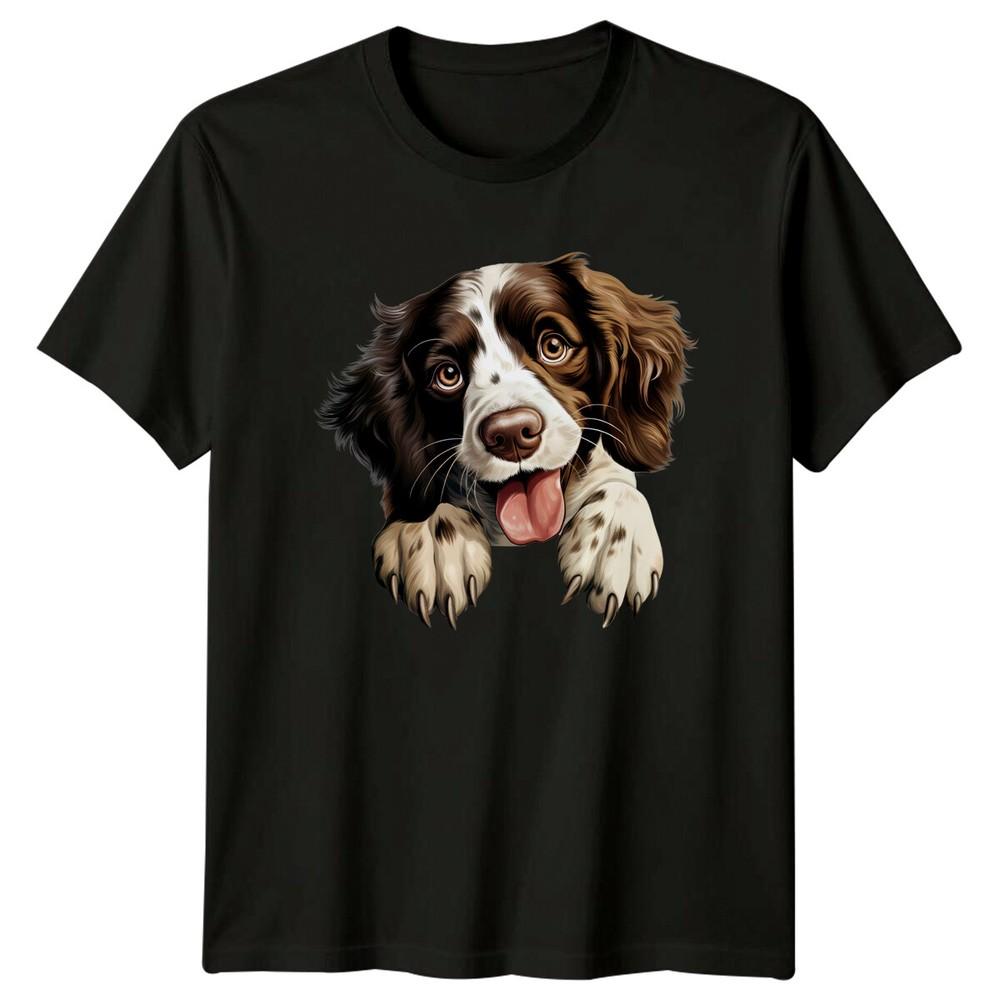 Springer Spaniel Dog Breed Cute Puppy Pet Lover Animal Portrait TShirt Unisex T-Shirt XXXXL