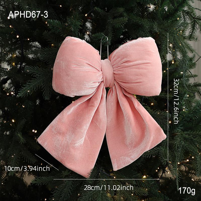Velvet Red Bow Ornaments for Christmas, Weddings, Chinese New Year, and Grand Openings.