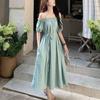 Damen Sommer Süß & Würziges One-Shoulder Kleid - Strandurlaub, Sanfter Stil, Locker, Schlankmachender Mid-Length Rock
