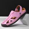 Women's Colorful Closed-Toe Hollow Sandals: Summer Casual Beach Shoes, Plus Size Available