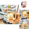 Kangqin Plush Teddy Bear Snack Bag For Kids Short Plush Cartoon Animal Design