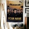 Custom Name THE ROOKIE TV SHOW Wall Tapestry Aesthetic Wall Hanging Printed Fabric Blanket Decorative Tapestries for Bedroom Living Room Home Decor