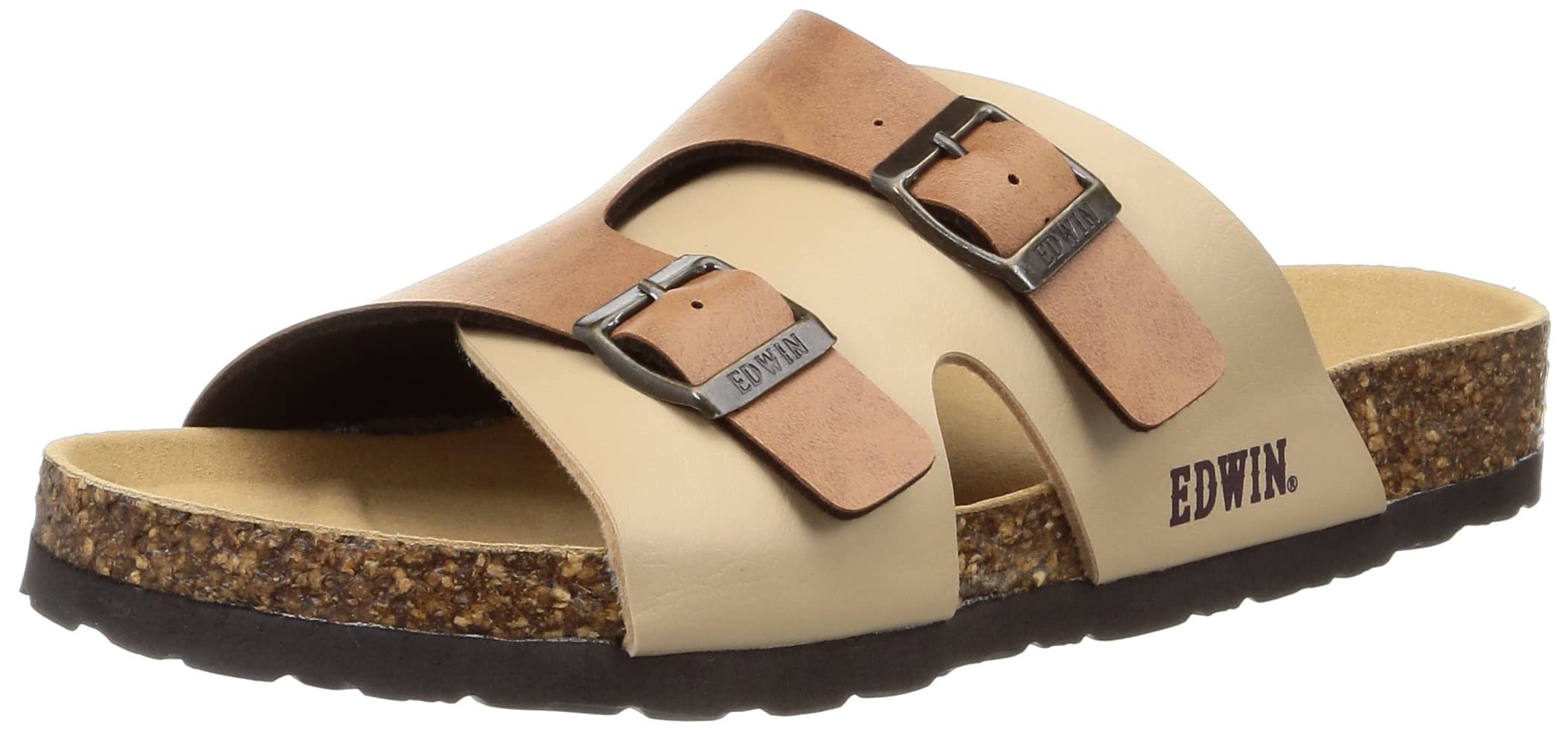

Edwin Sandals with Beige Size cm Men s Footbed, (203), 27.0
