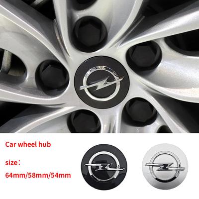 4pc 54/58/64mm Car Wheel Hub Cover, Wheel Center Hub Cover Badge For Astra H G J Insignia Mokka Zafira Corsa Vectra C D