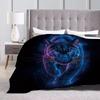 1PC Leopard Pattern Flannel Blanket, Soft, Skin-Friendly, Warm, Machine Washable, Suitable for Sofa, Bed, Office, Camping,Travel