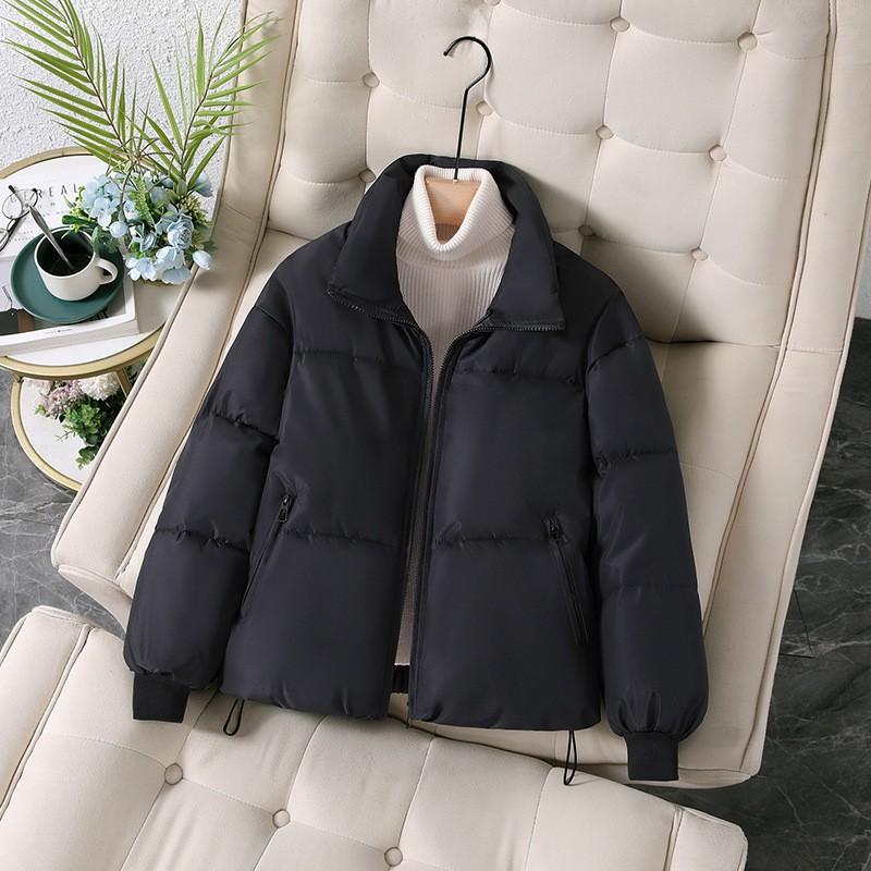 Womens Short Hooded Puffer Coat Winter Thick Casual Cotton Padded Jacket