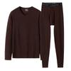 Dibinze Men's Plus Size Thermal Underwear Set