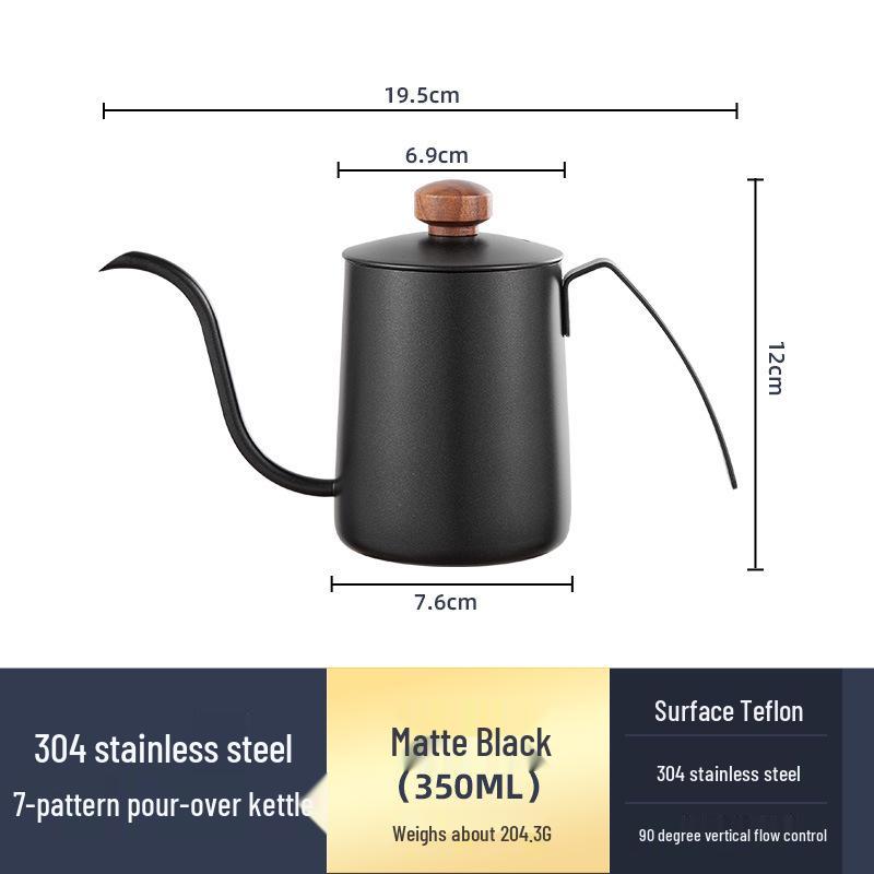 304 Roestvrij Staal Koffie Handzetter met Hangend Oor en Lange Tuit.