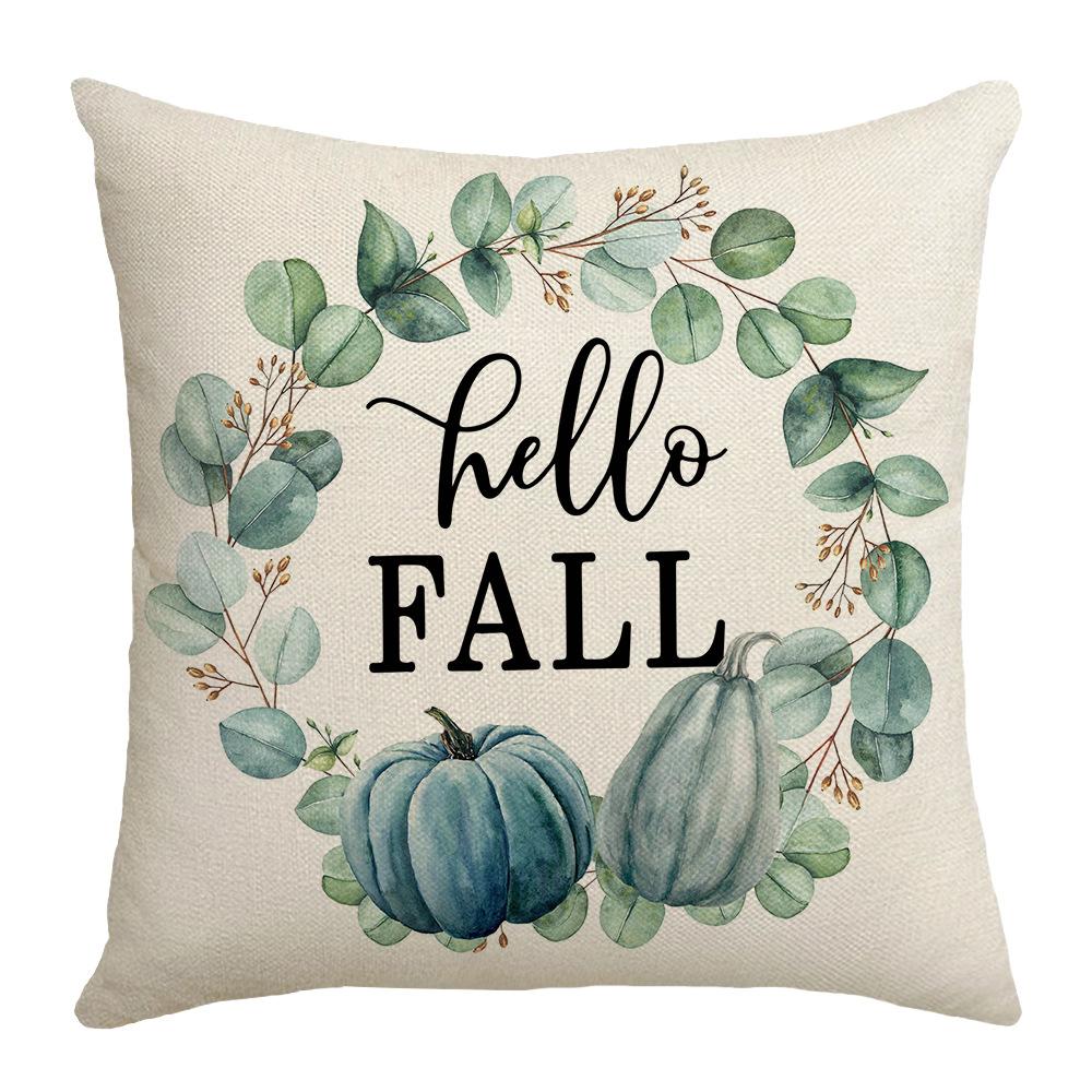 New Autumn Pumpkin Car Linen Pillow Home Furnishings Nordic Sofa Pillow Cover