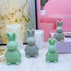 Silicone Candle Molds Easy Release Mould Bunny Silicone Mold Candle For Home Resin Soap Chocolate Cake Pudding Candy Statue