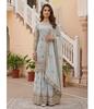 Costume Salwar Sharara Designer Femme Georgette Synthétique Tenue de Soirée Indienne Bollywood Salwar Kameez
