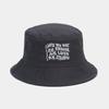 Hat Women's Fashion Summer Letter Embroidered Bucket Hat Men's Outdoor Breathable Sunscreen Sun Hat Versatile Outing Basin Hat