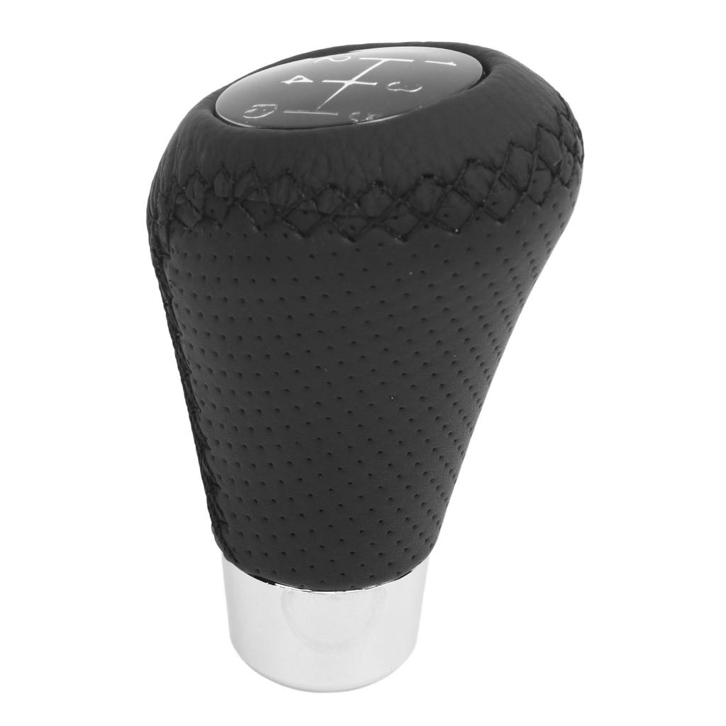 5 Speed Gear Shifter Head Genuine Leather Gear Shifter Knob Head for Manual Gear Cars