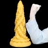 Extra Large Gold Silicone Anal Plug Dildo Anal Expander Fisting Adult Sex Toy Strap on Penis Big Dick Slave BDSM