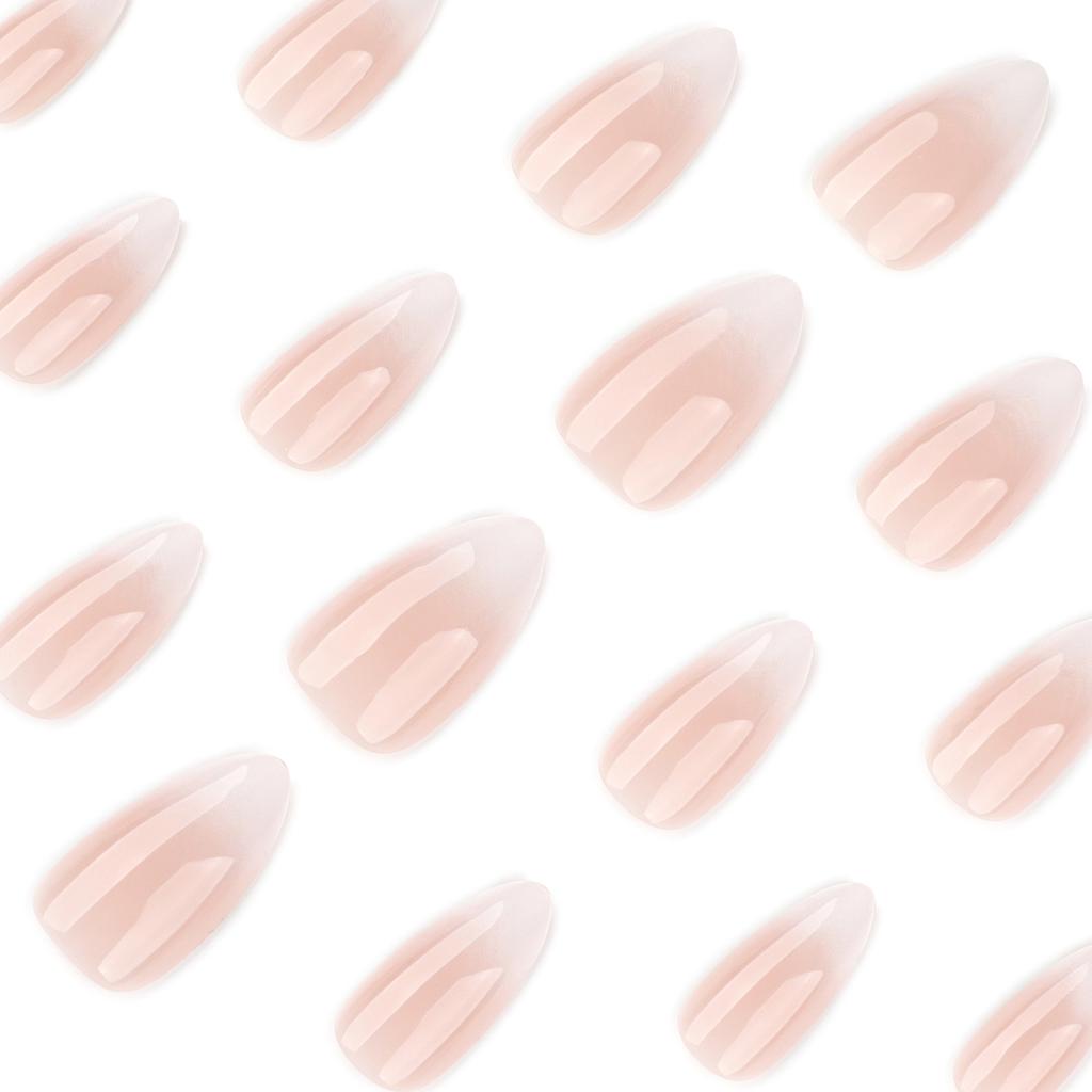 Hot-selling gradual change wearing nail French white simple manicure almond-shaped false nail wearing nail piece