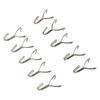 10 Pcs Display Stainless Steel Pegs Wall Mesh Hanging Boards Hole Hooks Peg Board Hook  Supermarket