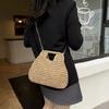 Leisure Straw Weaving Shoulder Bag Summer Woven Clutch Bags New Crossbody Bag  for Women