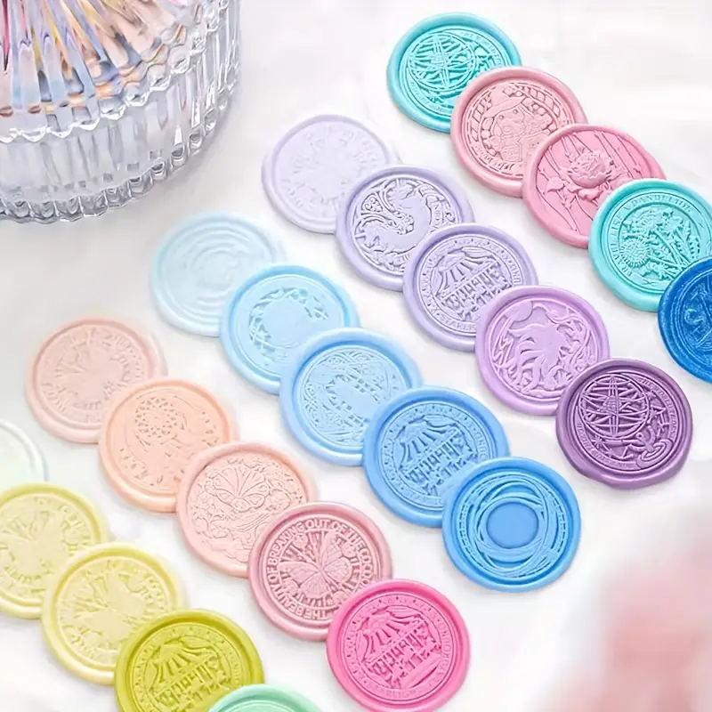 180Pcs Box Sealing Wax Beads, 10 Grids Cat's Paw, Cherry Blossom, Star Shape Sealing Wax Pellets for Wax Seal Stamp