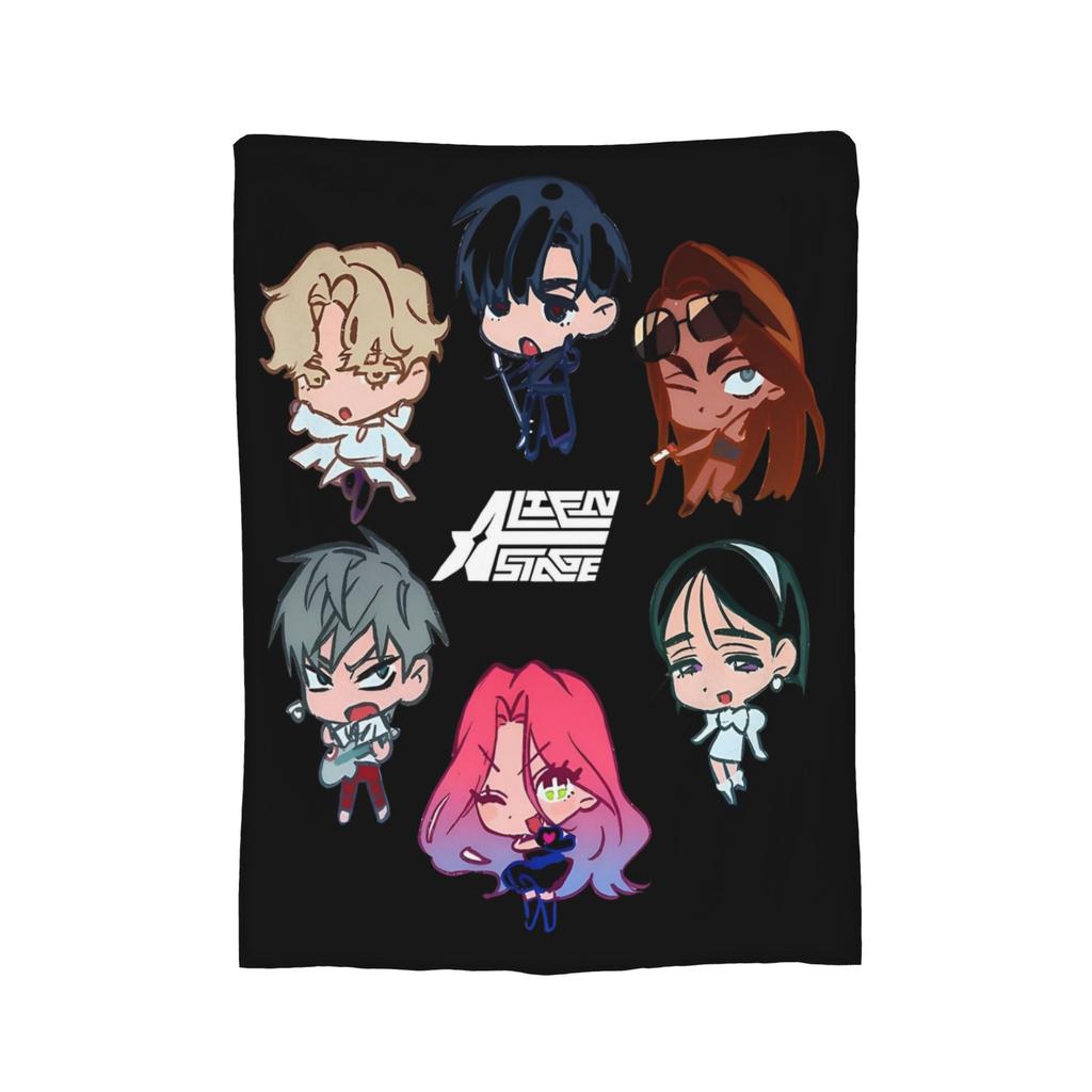 Alien Stage Anime Kawaii Blanket Flannel Mizi Sua Super Warm Throw Blankets for Bed Bedspread