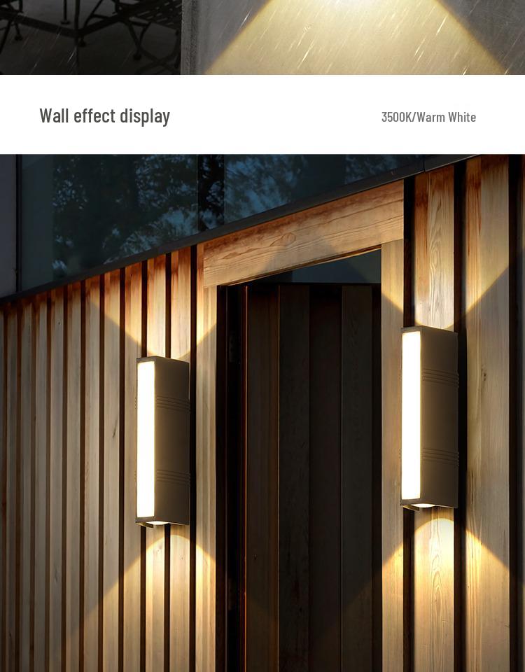 LED Waterproof Outdoor Wall Light for Balcony, Courtyard, and Gate