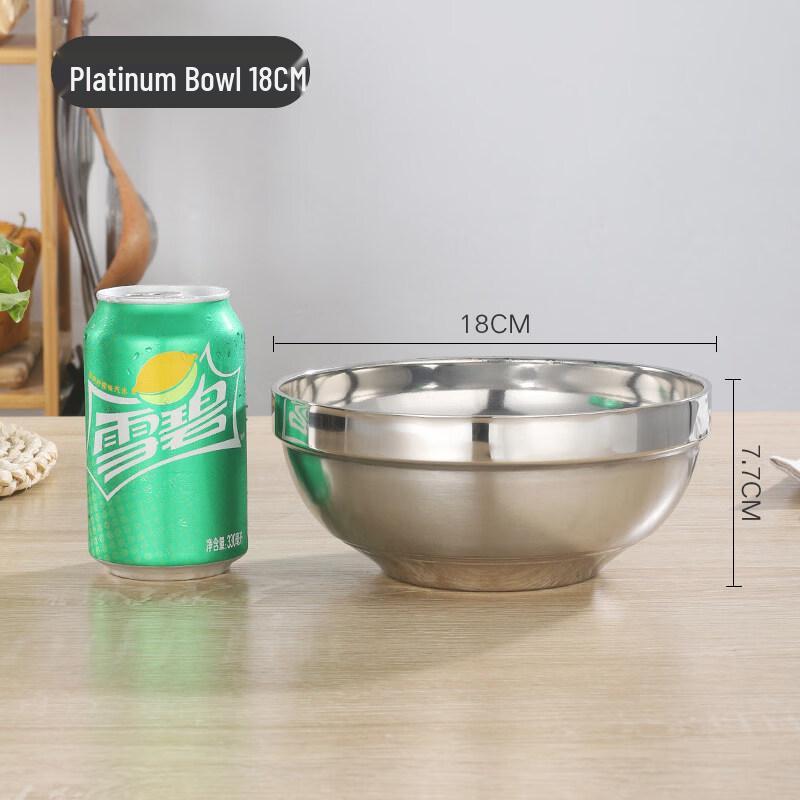 

Double-Layer Stainless Steel Dining Bowl