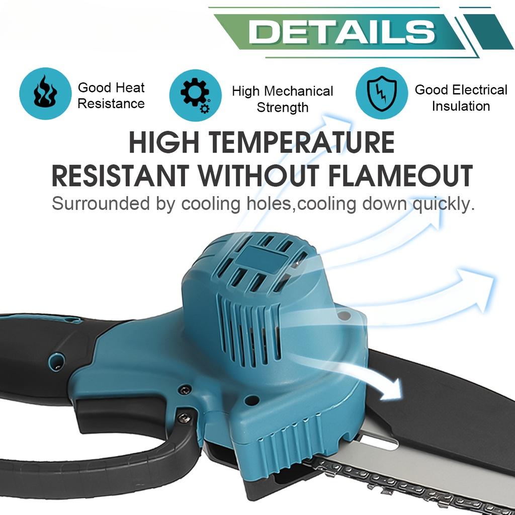 1200W 6 Inch 88VF Electric Saw Mini Chainsaw with Li-ion Battery Chains Kit Woodworking Cutter Tool