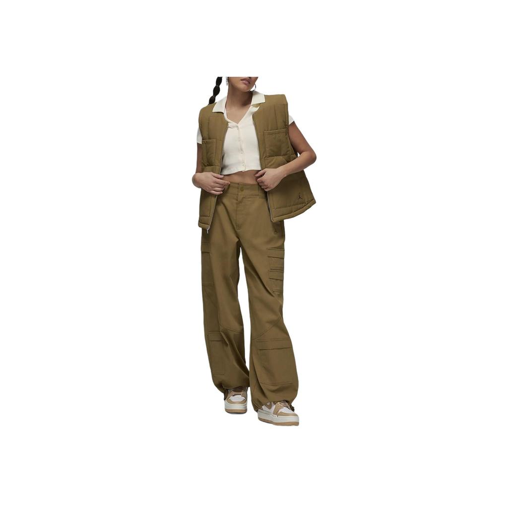 Jordan Casual Short Knit V-Neck T-Shirt With Regular Sleeves Women Tops Beige FN5397-133