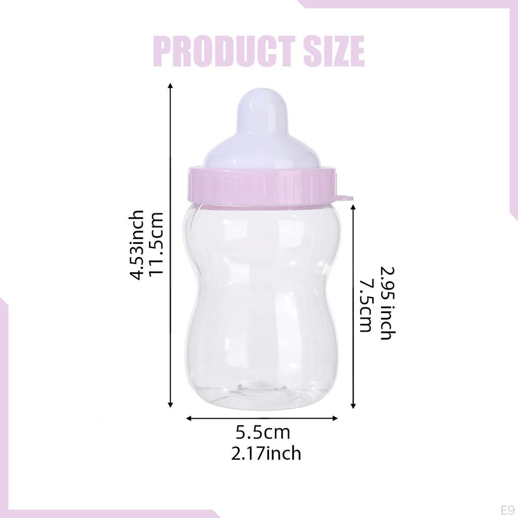 Candy Jar Bottle Piggy Bank Baby Shower Favor Container for Christmas Sugar Festive Year