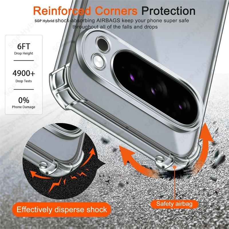 Silicone Soft Ultra Thin Case For Google Pixel 10 Pro XL 5G Clear Shell Transparent Back Cover On Pixe10 Pixle 10 ProXL 10ProXL