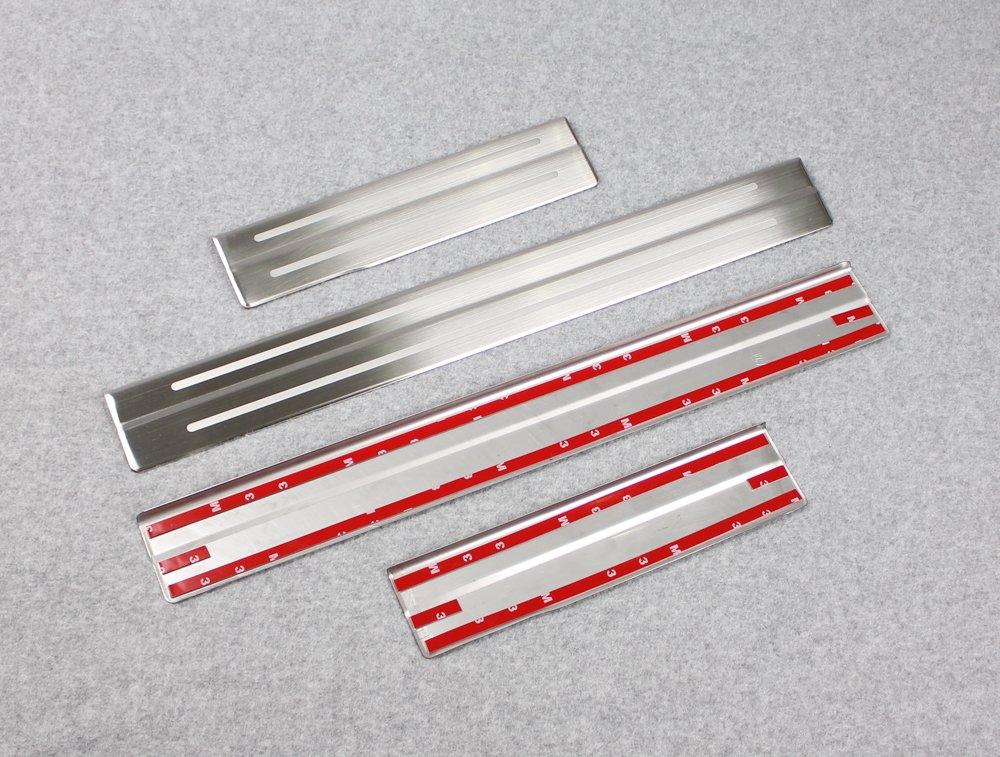 RUIQ Toyota New Prius PHV Exclusive Interior Stainless Steel Step Garnish Side Step Garnish Exclusively Designed for TOYOTA PRIUS PHV 52 Series