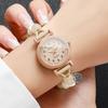 Xiaomi Fashion Women Round Dial Quartz Watch Adjustable Beaded Chain Bracelet Watches Relogio Feminino Girls Clock Gift (Without Box)