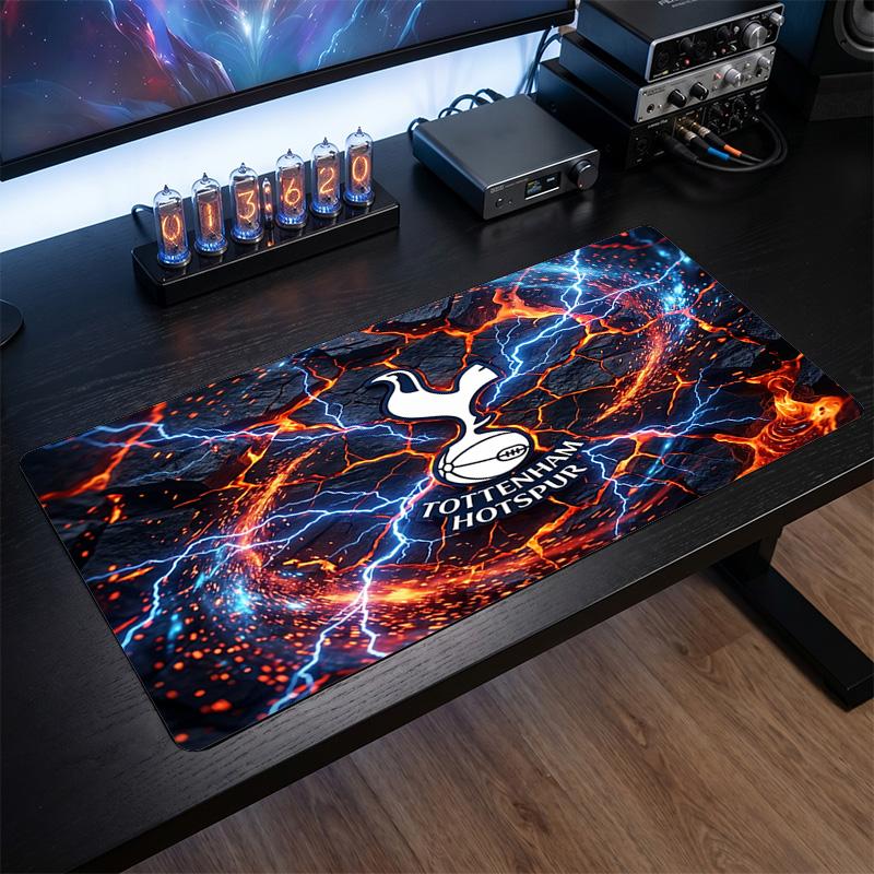 Tappetino per Mouse Grande Stampato Tottenham Hotspur, Tappetino Morbido in Gomma Antiscivolo per Scrivania da Gioco per Ufficio Laptop Computer Decorazione